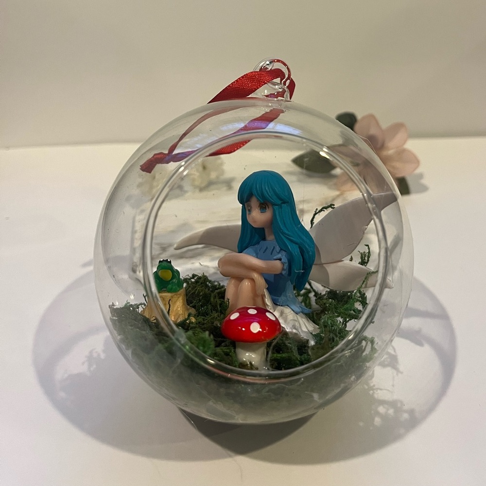 Fairy Garden in Glass Ball